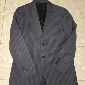 John Varvatos Gray Pinstripe Blazer 42R